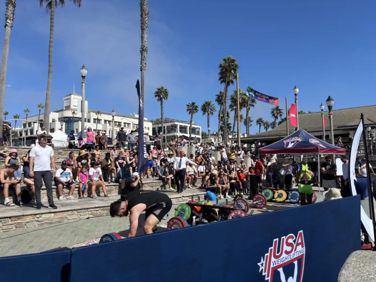 Athlete competing in USA Weightlifting